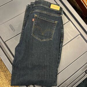 Dark Blue Levi 525 Straight Leg Jeans